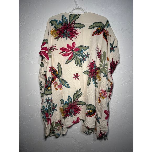 Japna floral kimono one size gypsy cottagecore fairy beachy tropical travel boho - Picture 3 of 4